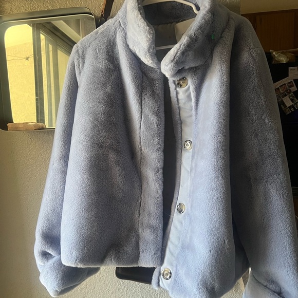 Anthropologie Jackets & Blazers - NWOT Anthropologie - Moonlight faux fur jacket sz Lrg